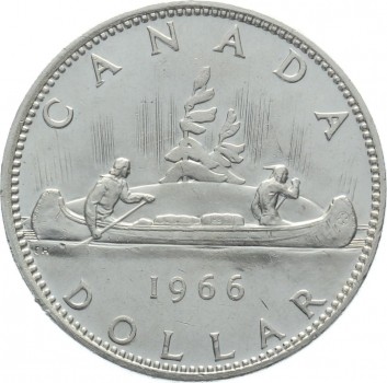 Kanada 1 Dollar 1966 Voyager - Elisabeth II.